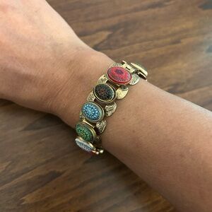 Vintage Gold and Multicolor Bracelet